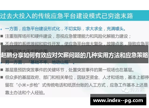 赵鹏分享如何有效应对欠薪问题的几种实用方法和应急策略